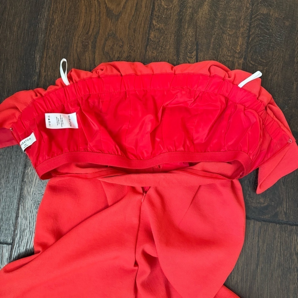 Babaton Red Ruffle Jumpsuit - Picture 8 of 8